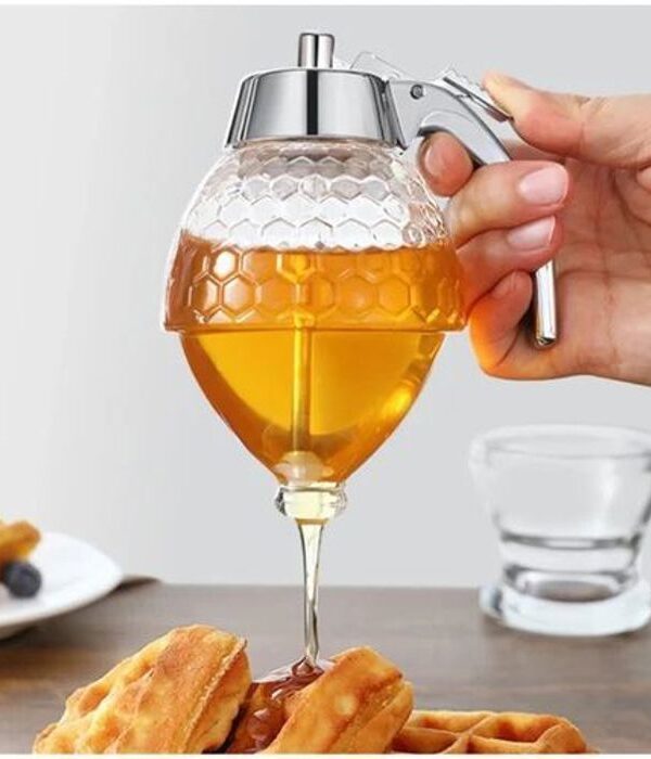 Distributeur de miel, récipient pour sauce liquide, huile, jus, sirop et confiture, bouteille à presser