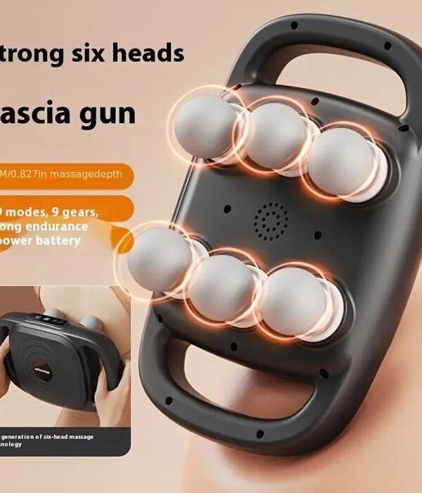 Pistolet Fascia à six têtes pour la relaxation musculaire, masseur électrique professionnel sans fil