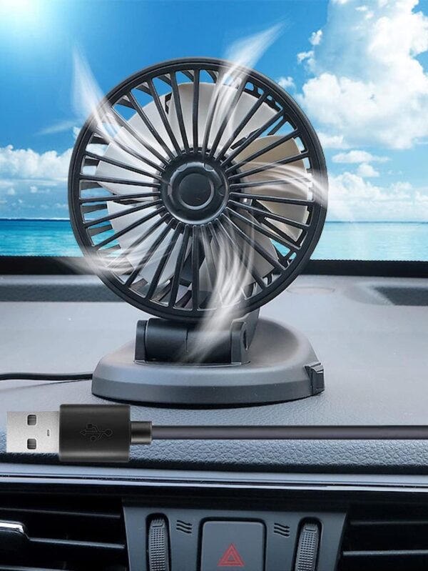 Ventilateur rotatif et électrique USB pour bureau, chambre et voiture